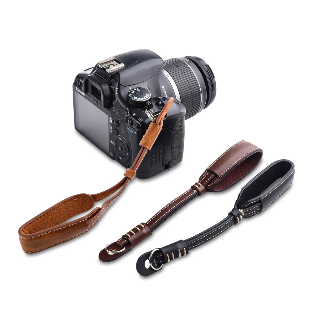 Canon Camera Eos M50 Mark Ii - Empuñadura de cuero para cámara, anillo