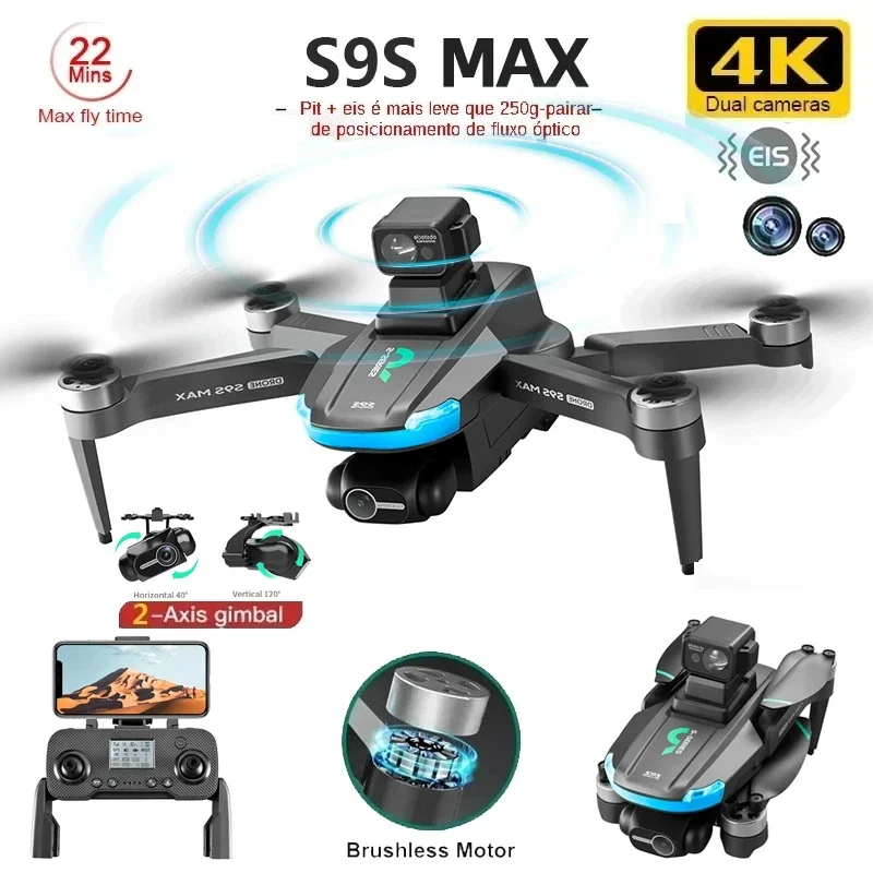 Nuevo S9S MAX MINI Drone 4K 2  - Drone Remote Controller Lanyard reseña y precio