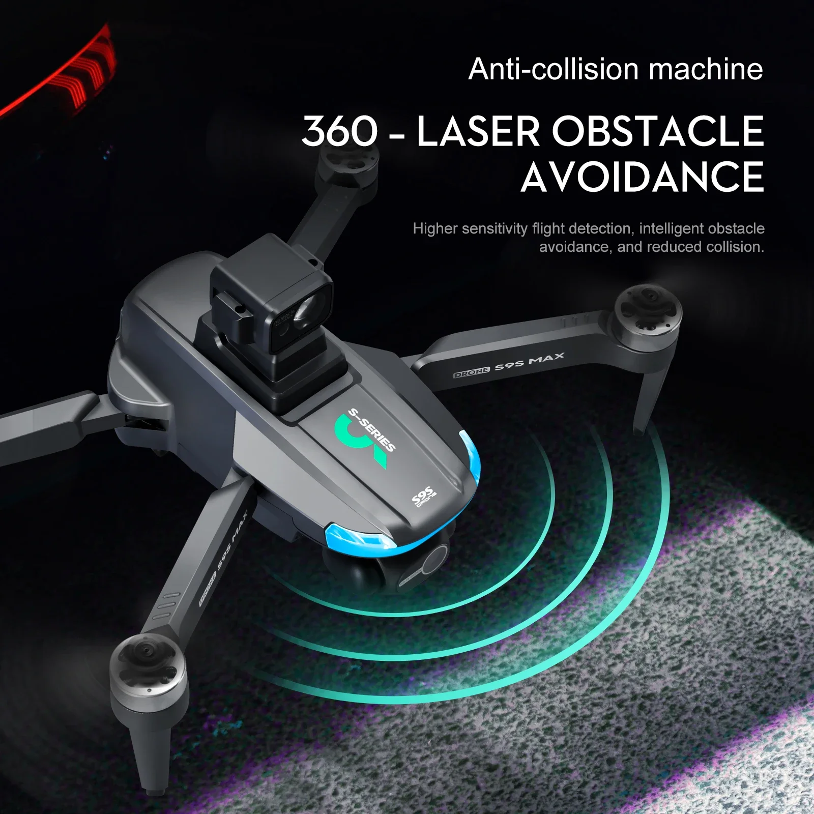 Nuevo S9S MAX MINI Drone 4K 2  - Drone Remote Controller Lanyard reseña y precio