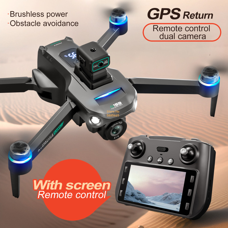 8K Cámara Dual 5G WIFI FPV Con - Drone Controller Screen reseña y precio