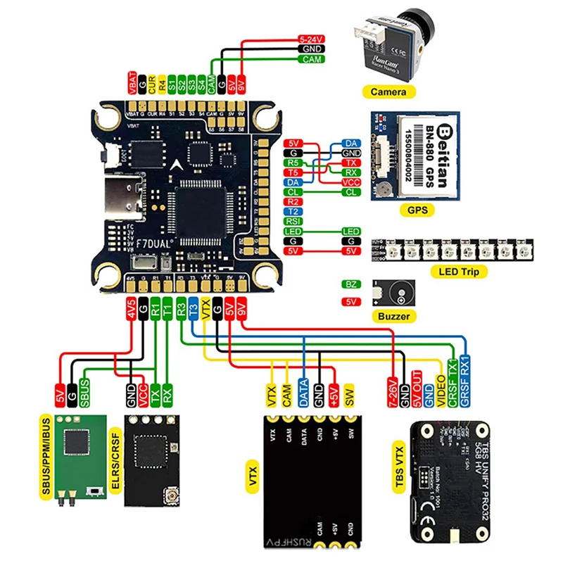Controlador de vuelo AOCODA-RC - Betaflight Fc F7 reseña y precio