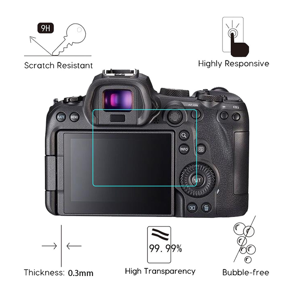 Película protectora de vidrio  - Canon Camera Eos M50 Mark Ii reseña y precio