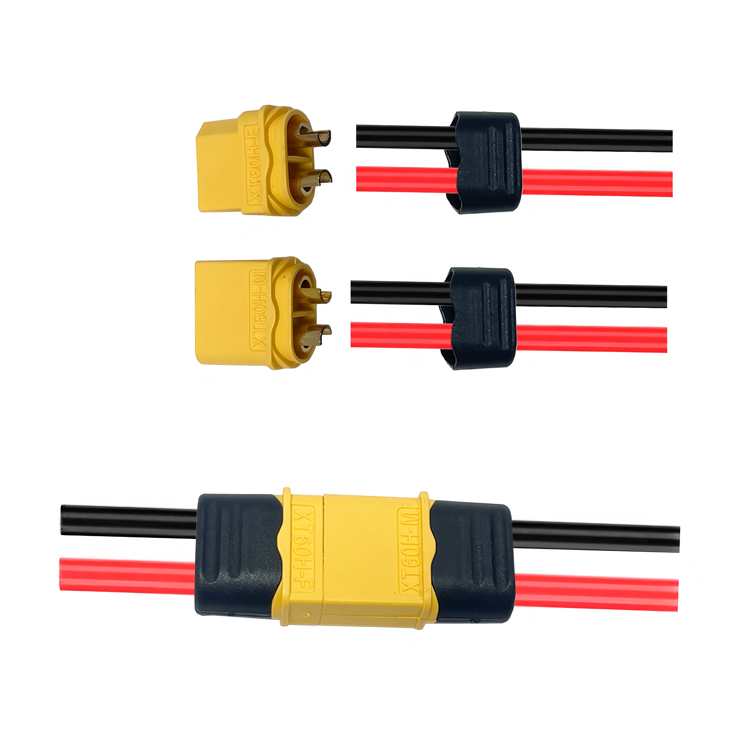 Conector XT60H y Carcasa (10/2 - Drone Battery Adapter reseña y precio