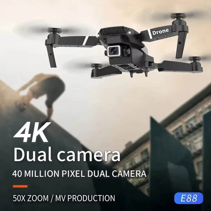 Dron Profesional E88 para Niño - Eachine Drone E58 reseña y precio