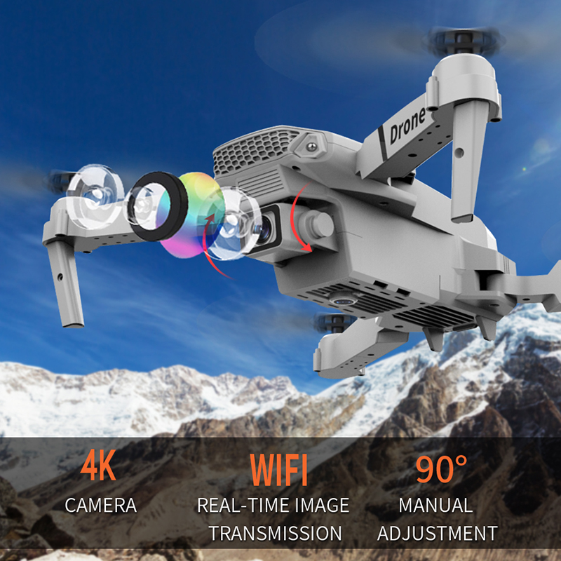 2026 Gran Venta E88 Mini Dron  - Eachine Drone E58 reseña y precio
