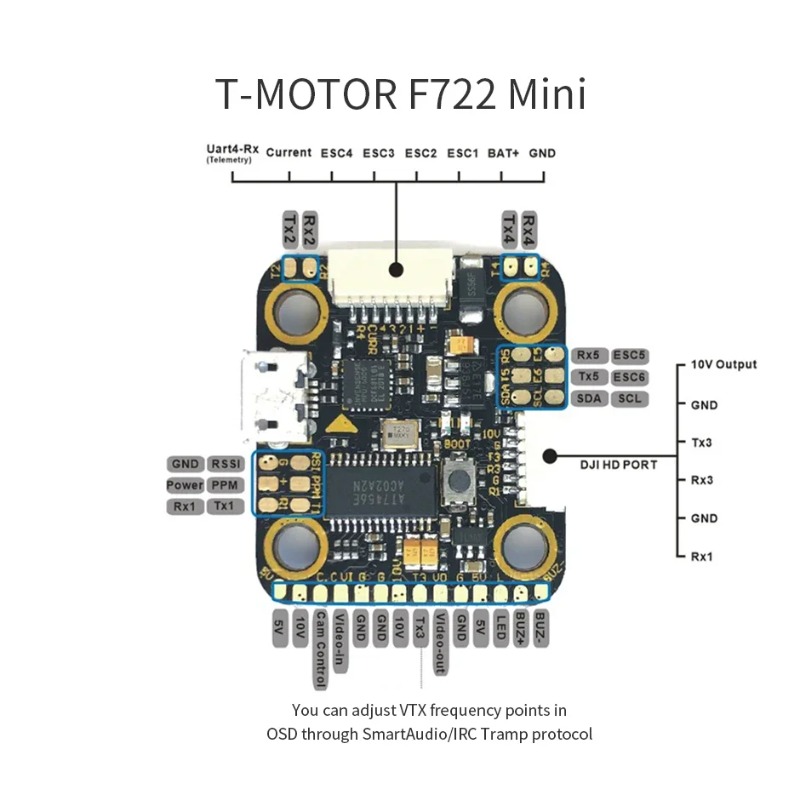 Combo T-Motor MINI F7 FC y F45 - Betaflight Fc F7 reseña y precio