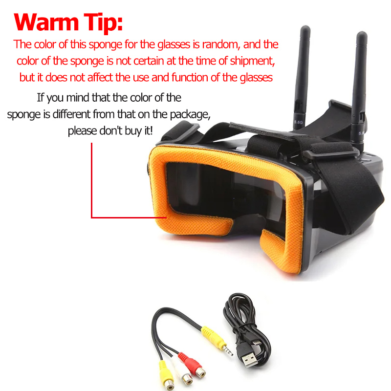Gafas de vídeo VR009 FPV, pant - Drone Controller Screen reseña y precio