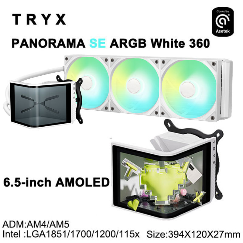 TRYX PANORAMA SE 360 ARGB CPU  - Holy Stone Drone Hs720 reseña y precio